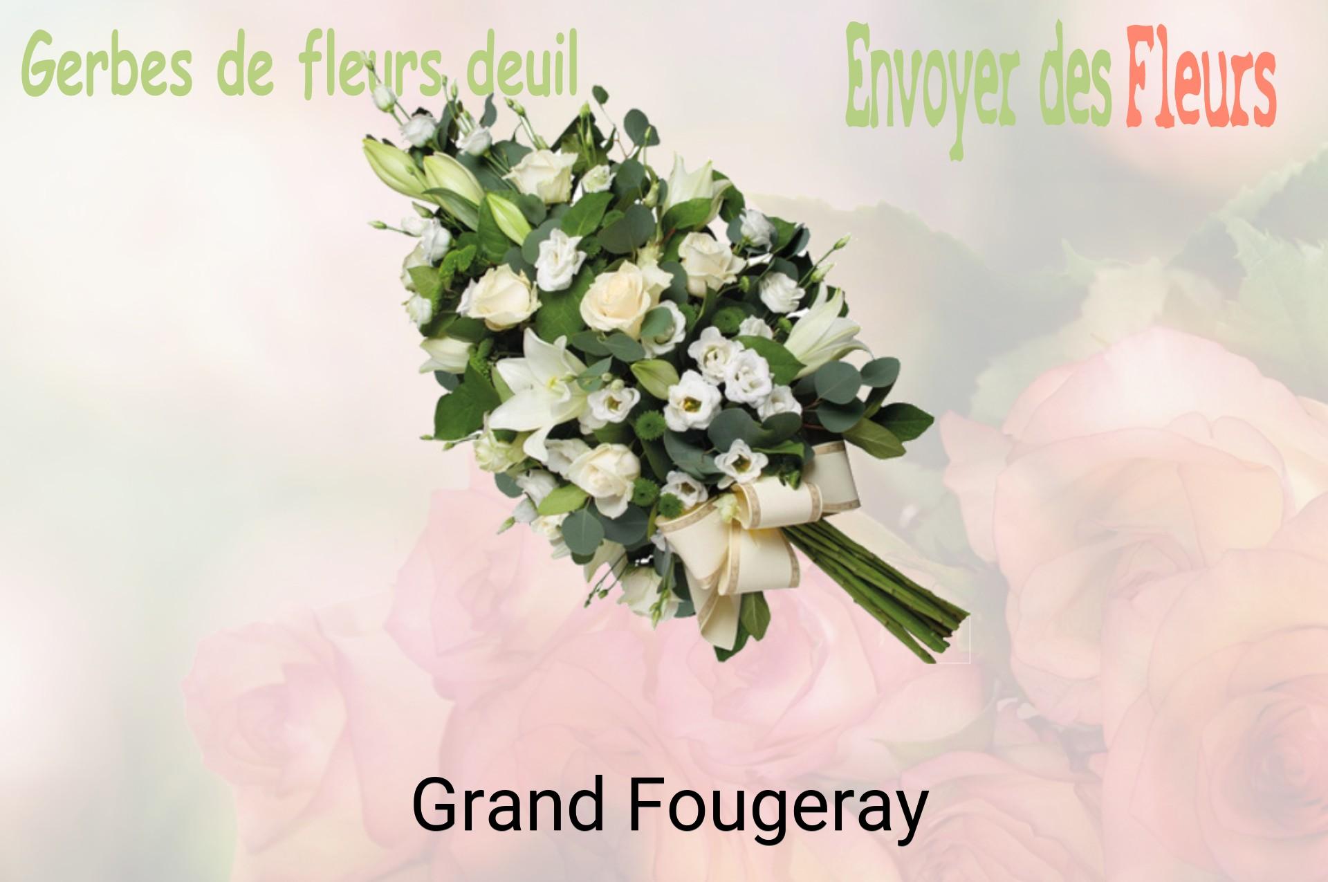 Gerbe de fleurs de deuil livrée à Grand-Fougeray